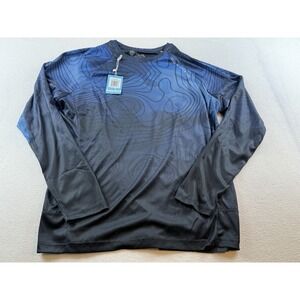 SA Fishing LS Performance Shirt Men's Size L NWT Underwater Topography